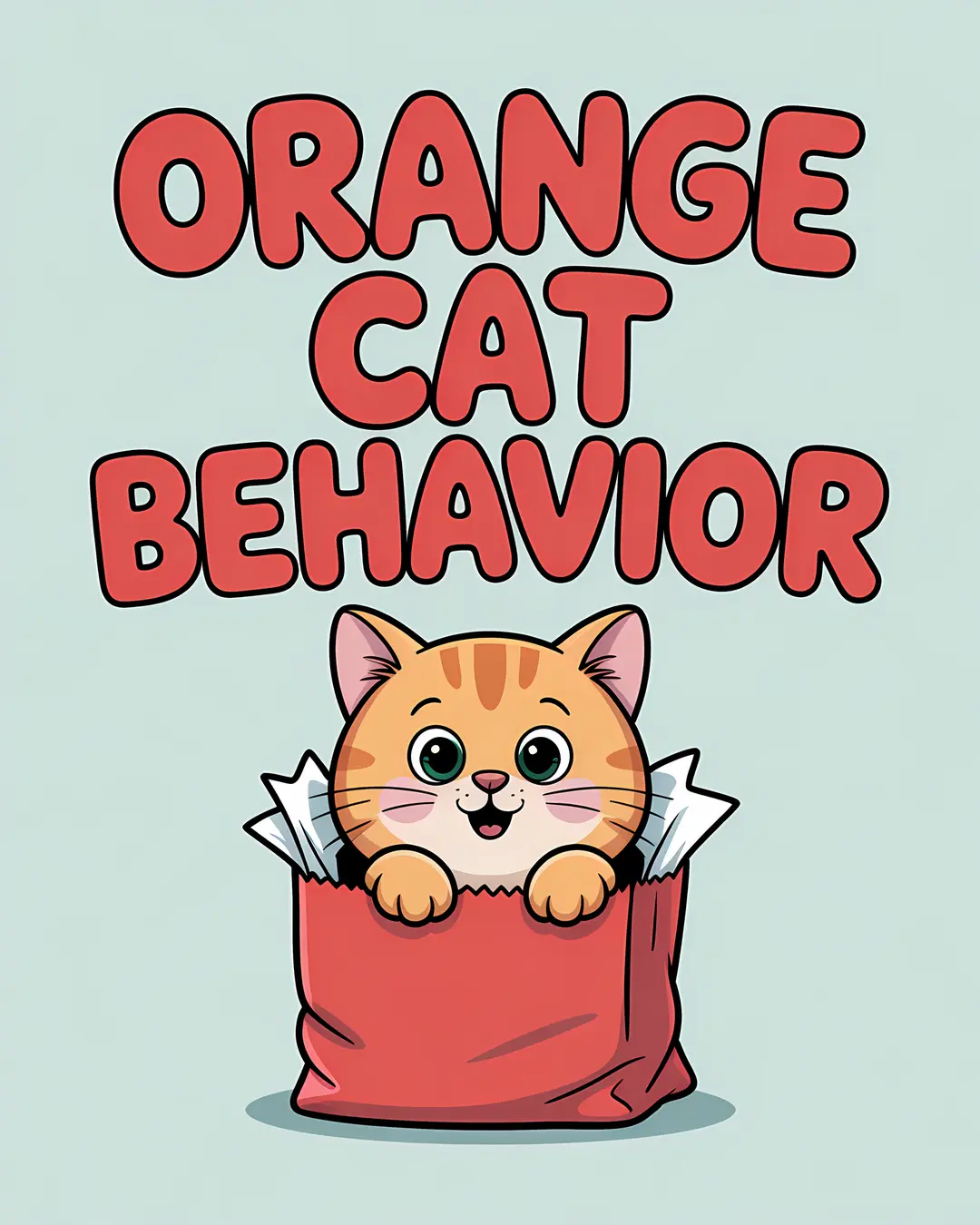 The Orange Cat Behavior Trio · Orange Cat Christmas Prints · 3-Piece Printable Set