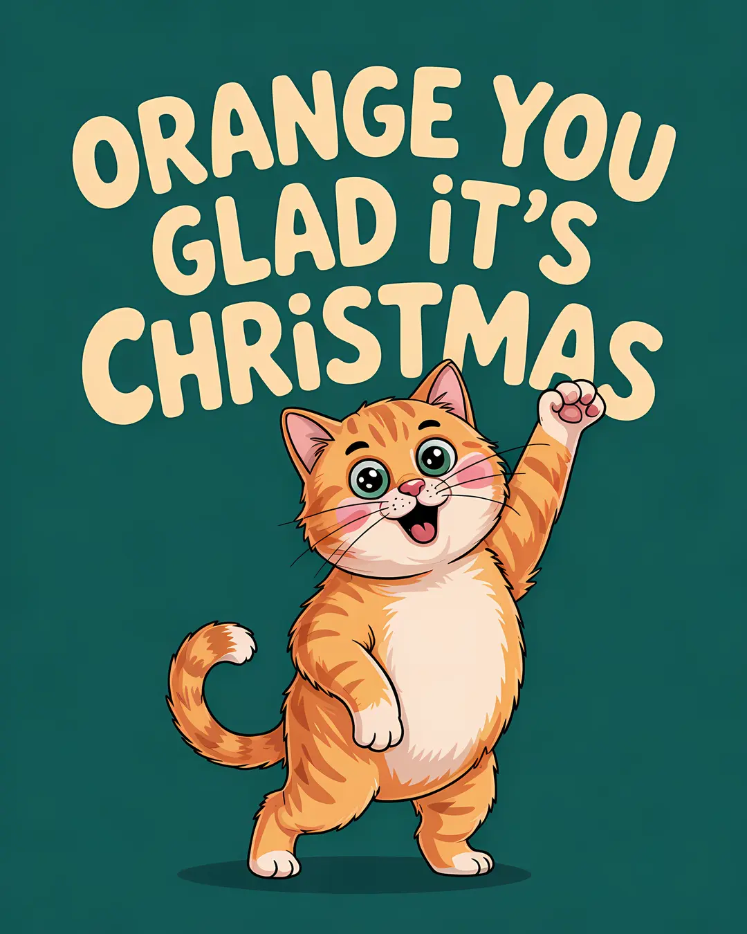 The Orange You Glad Trio · Orange Cat Prints · 3-Piece Printable Set