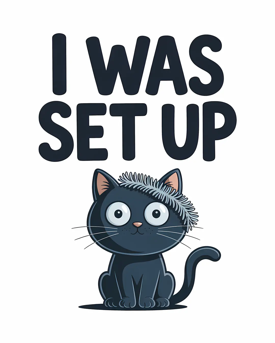 The Naughty List Trio · Funny Black Cat Christmas Prints · 3-Piece Printable Set