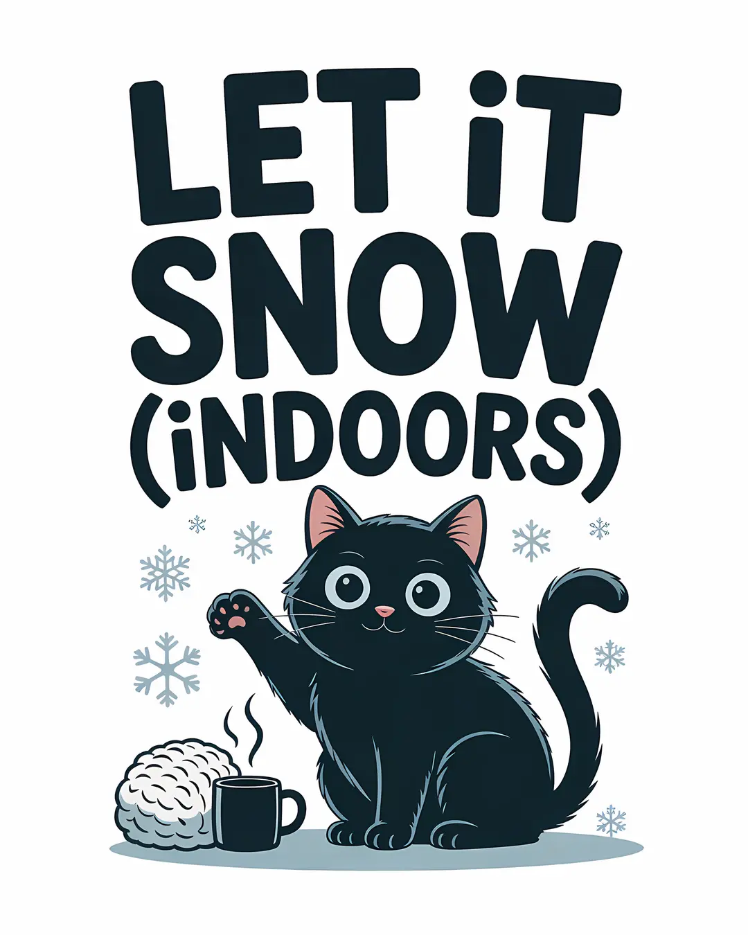 The Snow Day Trio · Winter Cat Prints · 3-Piece Printable Set