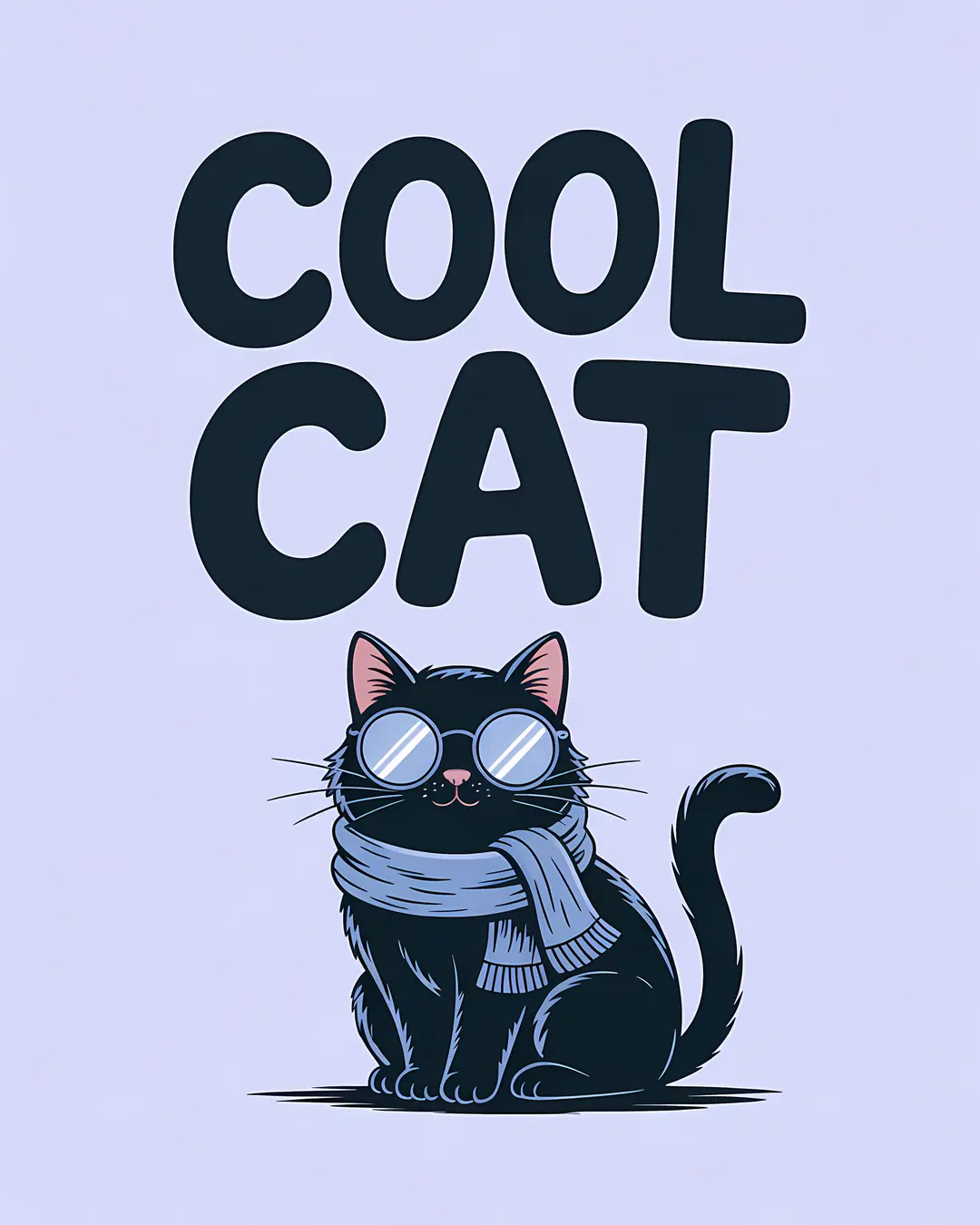 The Cool Cat Trio · Cool Cat Wall Art · 3-Piece Printable Set