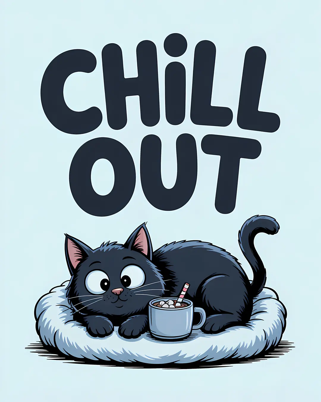 The Cool Cat Trio · Cool Cat Wall Art · 3-Piece Printable Set