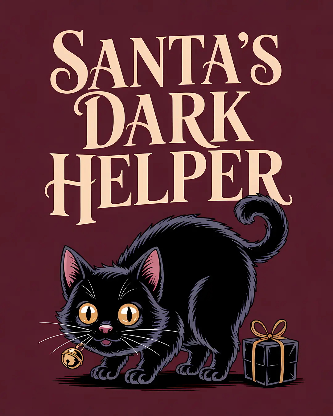 The Krampus Approved Trio · Krampus Cat Prints · 3-Piece Printable Set