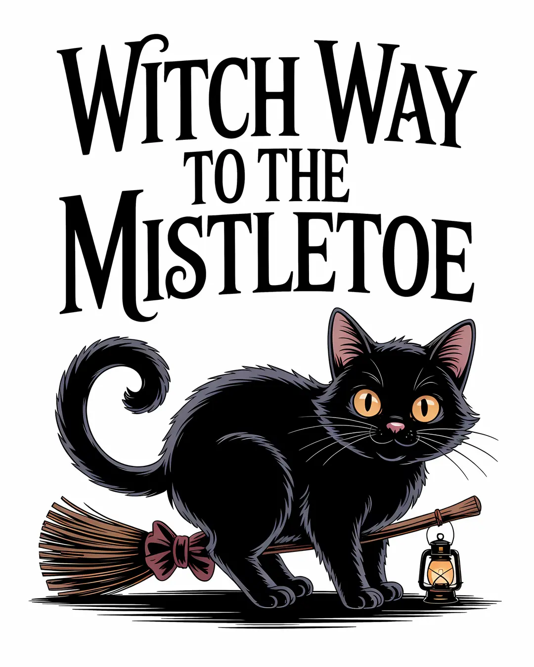 The Blessed Yule Trio · Witchy Winter Solstice Cat Prints · 3-Piece Printable Set