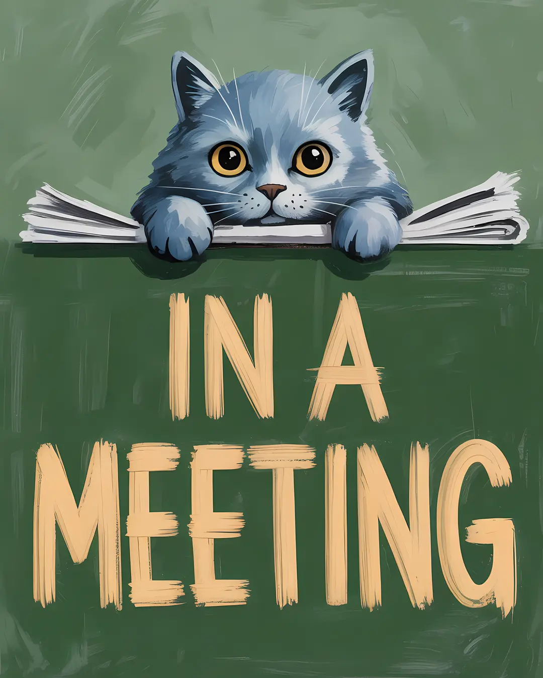 The Daily Mews Trio · Funny Cat Bathroom Art · 3-Piece Printable Set