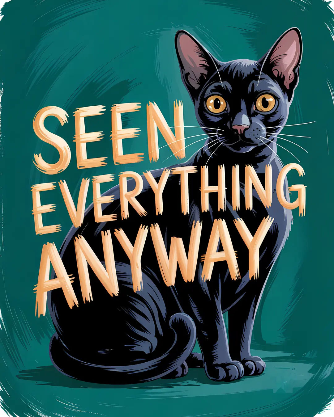 The Get Naked Trio · Funny Cat Bathroom Art · 3-Piece Printable Set